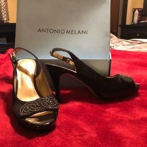 Antonio Melani open toe heels